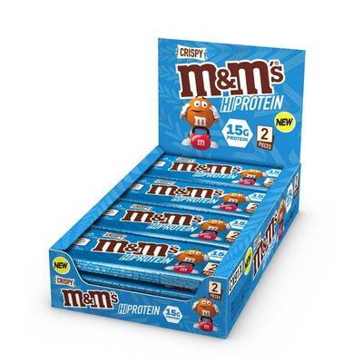 M&Ms Crispy Hi Protein Bar 52g