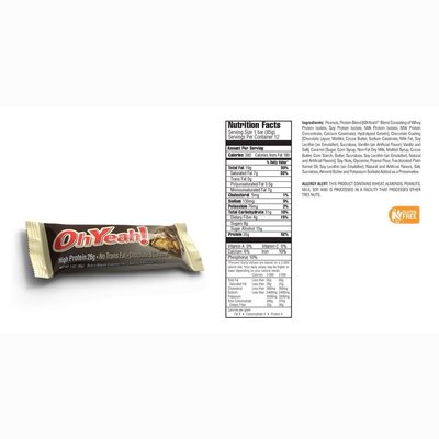 OhYeah! Bar 85g Chocolate & Caramel