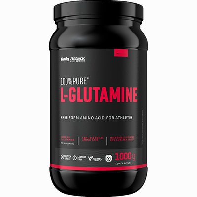 Body Attack 100% Pure Glutamine 1000g