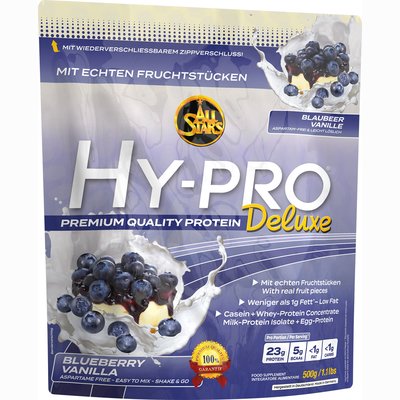 All Stars Hy-Pro Deluxe Blueberry-Vanilla 500g Beutel