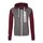 Sportsterwear Retro Zip-Up Jacke Burgundy