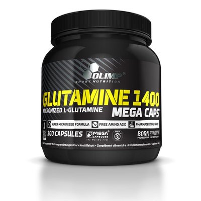 Olimp Glutamine 1400 Mega Caps 300 Kapseln (MHD 12/2020)