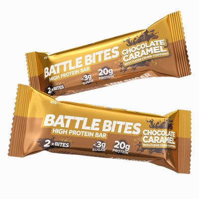 Battle Bites High Protein Bar Caramel Chocolate Bites
