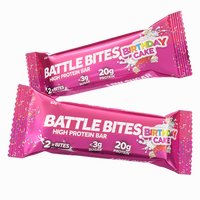 Battle Bites High Protein Bar Birthday Cake