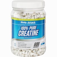 Body Attack 100% Pure Creatine-600 Caps
