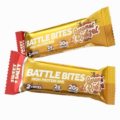 Battle Bites High Protein Bar Caramel Pretzel
