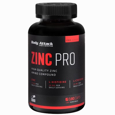 Body Attack Zinc Pro 180 Caps