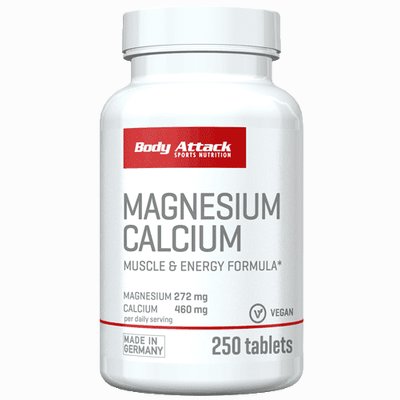 Body Attack Magnesium Calcium 250 Tablets