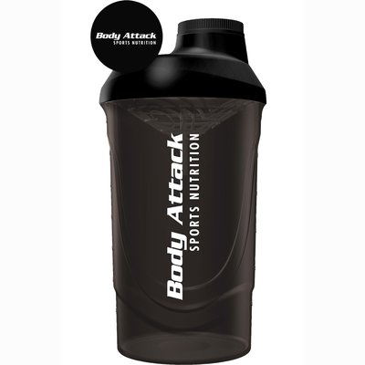 Body Attack Shaker 600ml Black