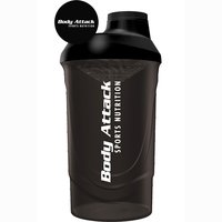 Body Attack Shaker 600ml Black