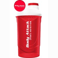 Body Attack Shaker 600ml Red-White