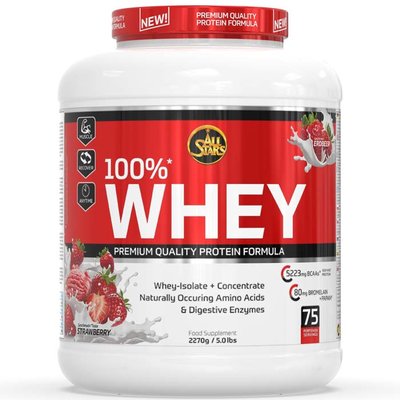 All Stars 100% Whey Protein 2270g Strawberry