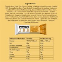 Misfits Vegan High Protein Bar Chocolate Peanut