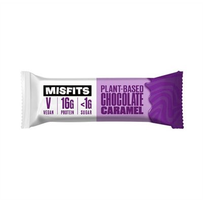 Misfits Vegan High Protein Bar Chocolate Caramel