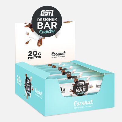 ESN Designer Bar Crunchy BOX 12 Riegel  Coconut