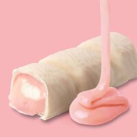 Wana Protein-Riegel Waffand Cream | 43g Weisse Schokolade mit Erdbeer-Creme-Füllung