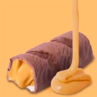 Wana Protein-Riegel Waffand Cream | 43g Nougat-Schokolade mit Erdnussbutter-Füllung