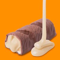 Wana Protein-Riegel Waffand Cream | 43g Schoko-Haselnuss und Salty-Caramel-Füllung