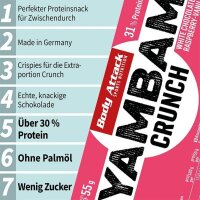 Body Attack YamBam Crunch | 55g White Chocolate Raspberry Vanilla