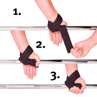 C.P. Sports Power-Grip Zughilfen Schwarz/Blau